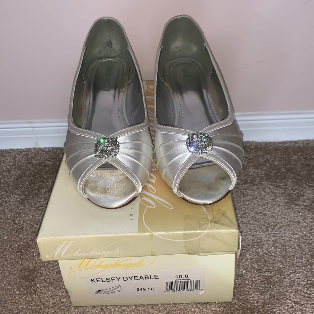 Michaelangelo White Kesley dyeable -David Bridal size 10
